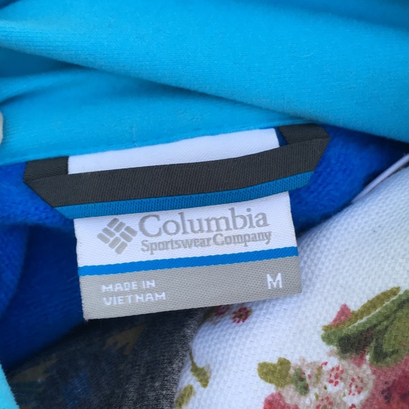 Sky Blue Zip up Columbia Jacket - Picture 6 of 8